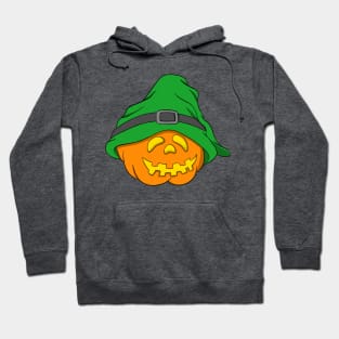 Slouchy Hat Halloween Pumpkin Green Version Hoodie